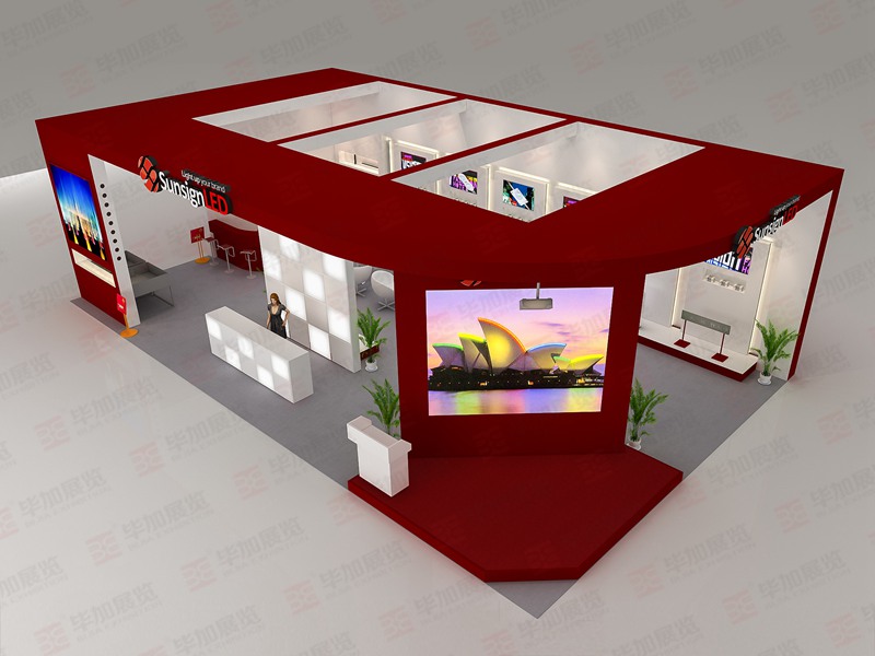 LED展展位布置 LED展展位布置